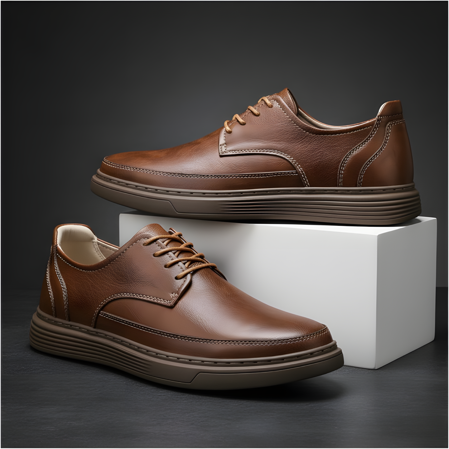 Elias Oxfords - Genuine Leather Shoes