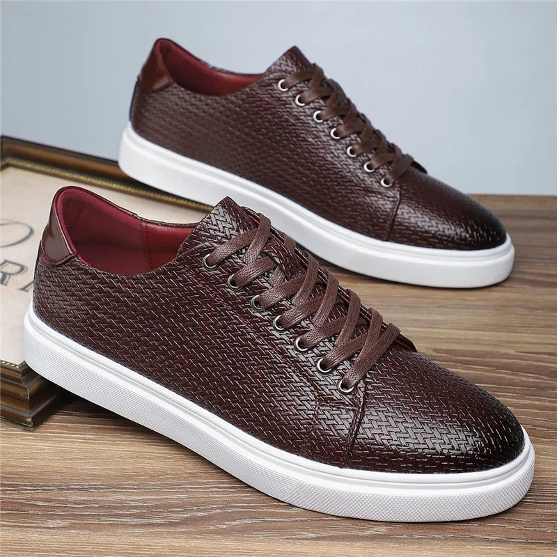 Beaumont Leather Weave Sneakers