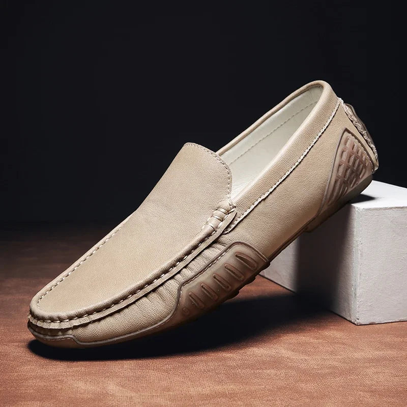 Authentic Leather Loafers by JACKSON
