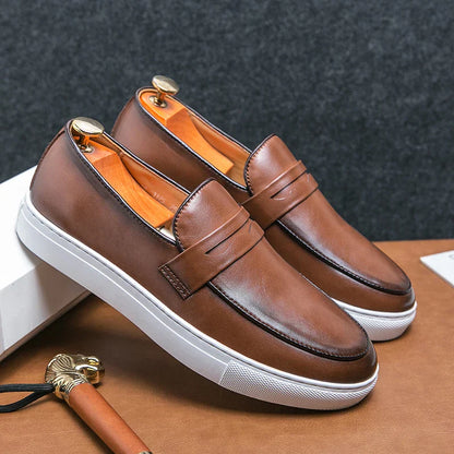 Reyes Authentic Leather Loafers