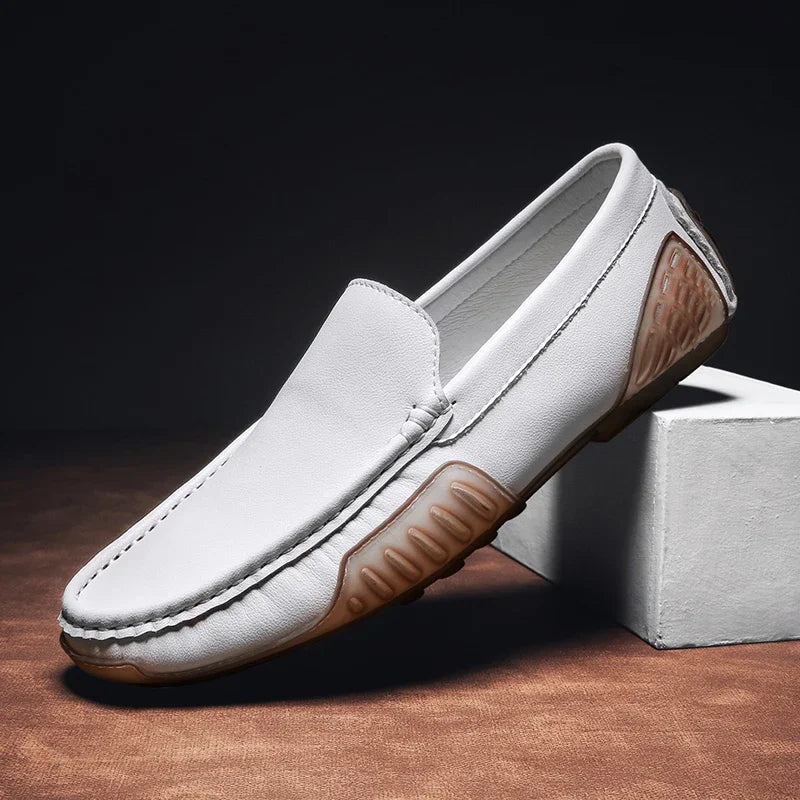 Authentic Leather Loafers by JACKSON