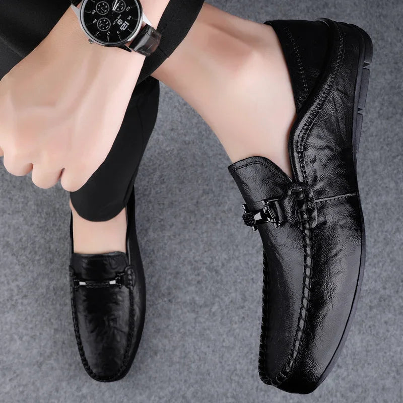 Kizar Genuine Leather Loafers