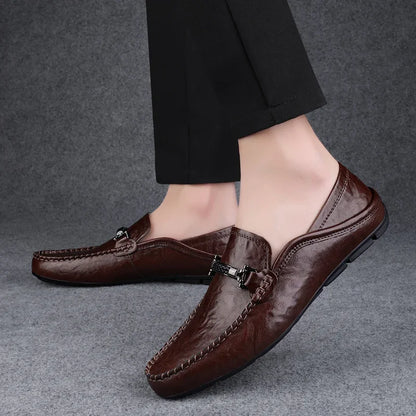 Kizar Genuine Leather Loafers