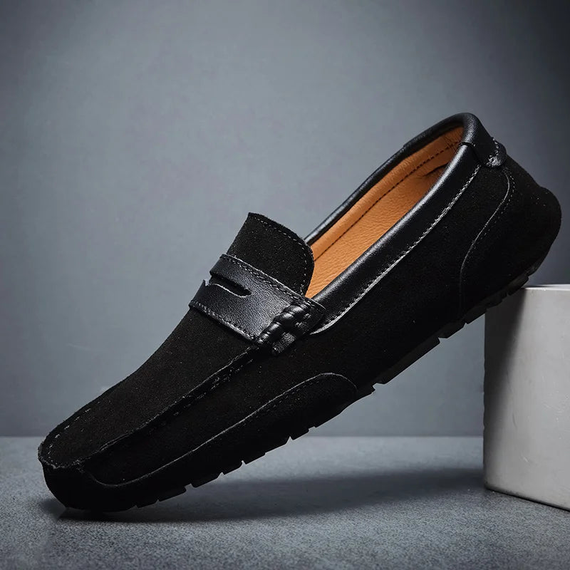 Suede Leather Loafers by Verdi