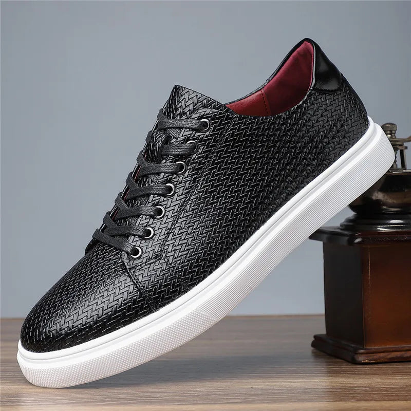 Beaumont Leather Weave Sneakers