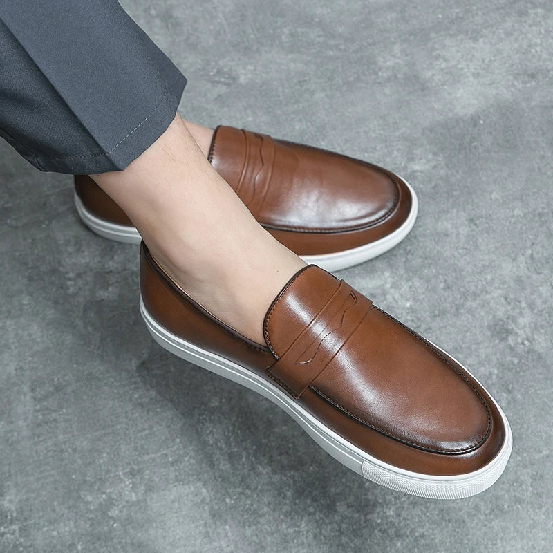 Reyes Authentic Leather Loafers
