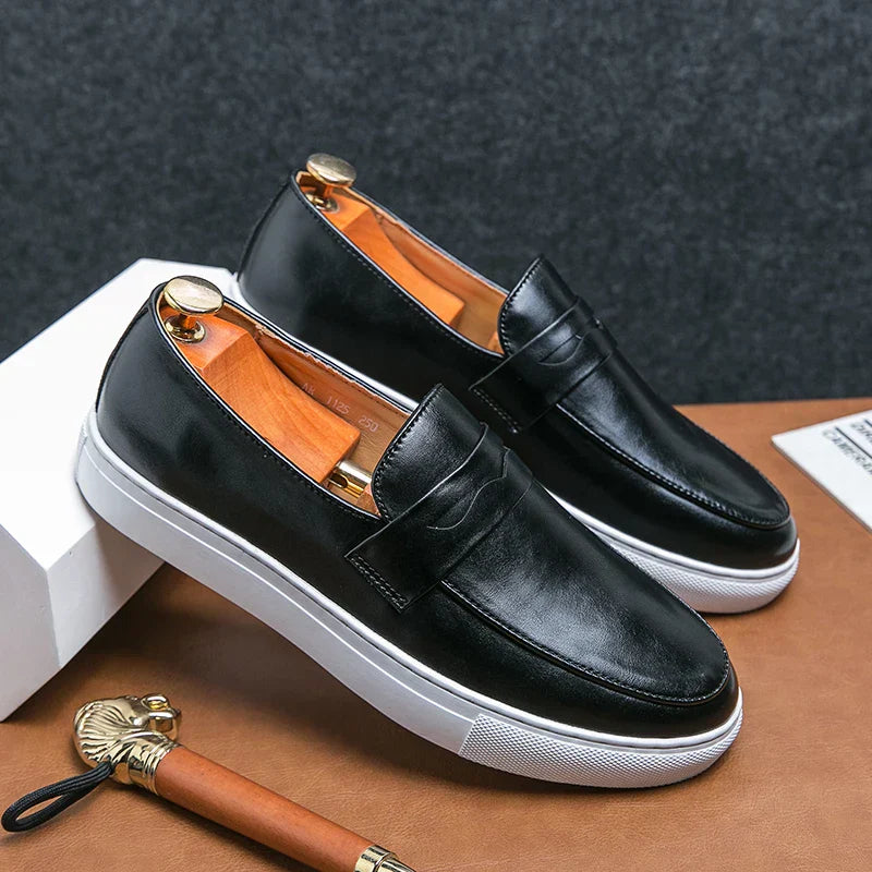 Reyes Authentic Leather Loafers