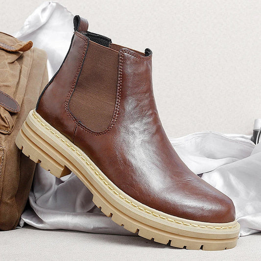 Authentic Leather Chelsea Boots