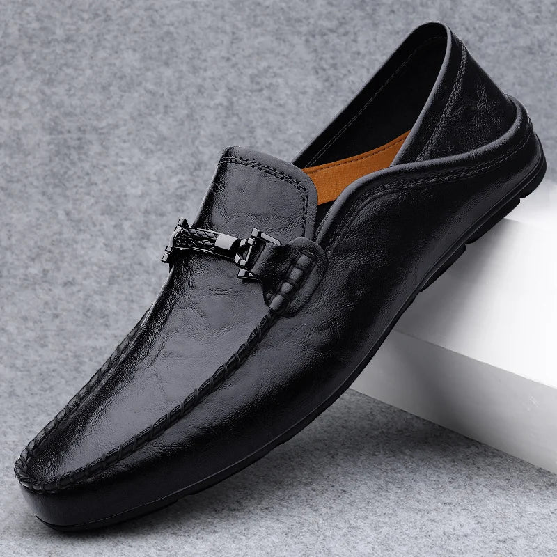 Kizar Genuine Leather Loafers