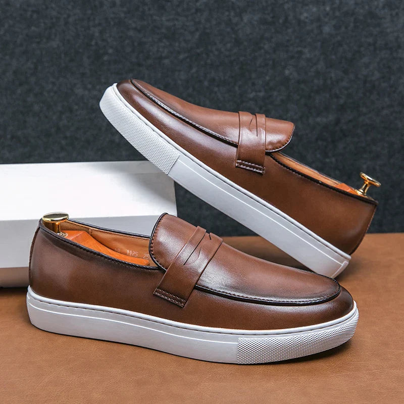 Reyes Authentic Leather Loafers