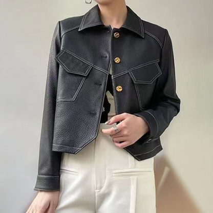 Peau d’argile Leather Jacket