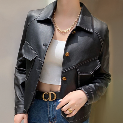 Peau d’argile Leather Jacket
