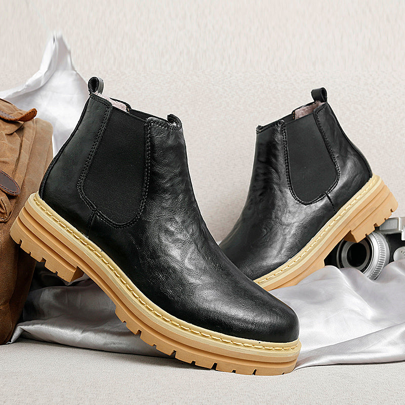 Authentic Leather Chelsea Boots