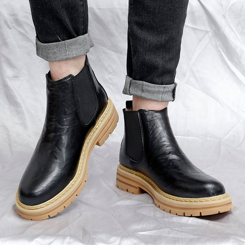 Authentic Leather Chelsea Boots